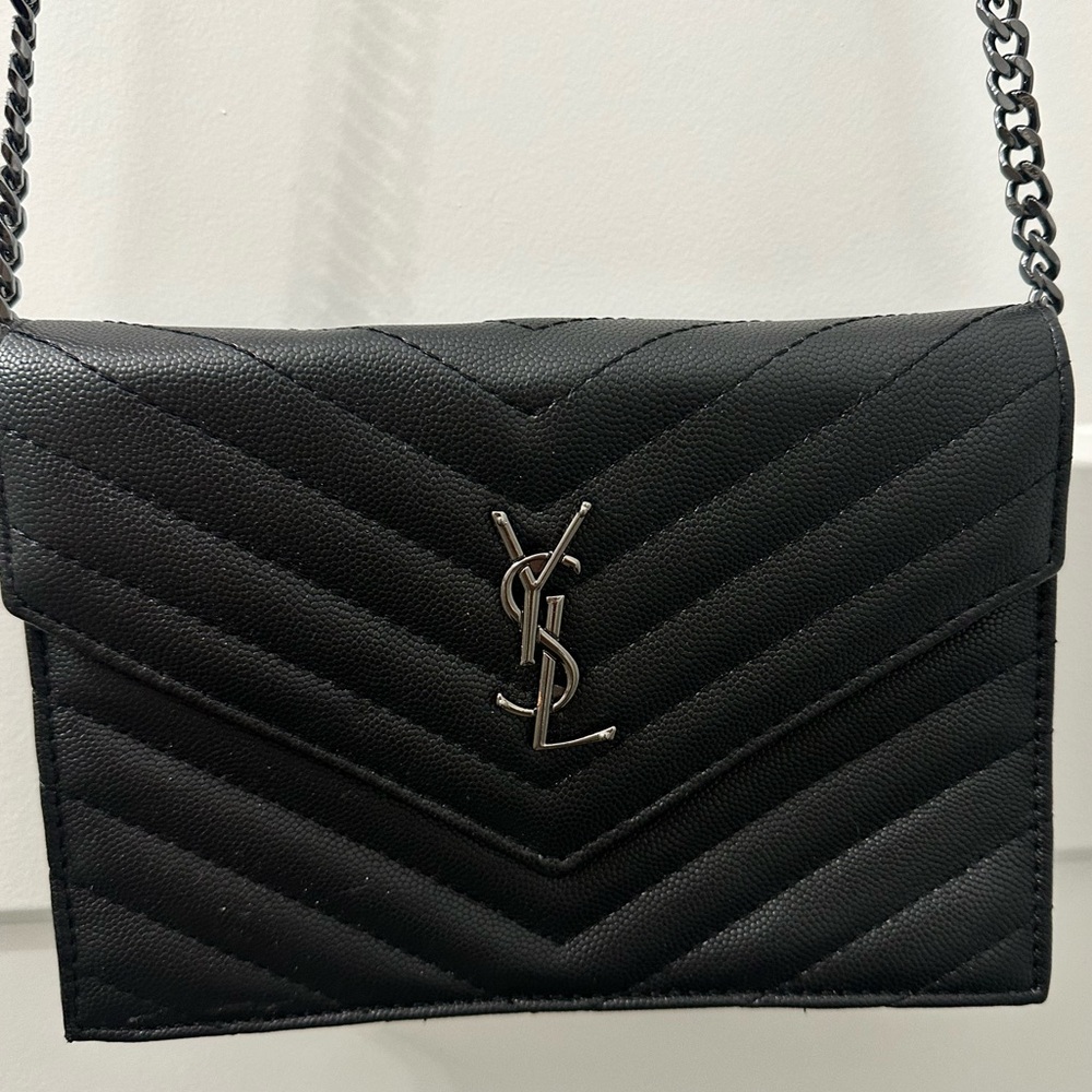 Saint Laurent YSL Envelope Chain Wallet